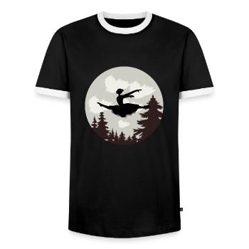 Danse Danse Musique - T-shirt contrasté Homme - noir/blanc - Devant - AI Model Female 172 light (172cm) & AI Model Male 178 light (178cm)