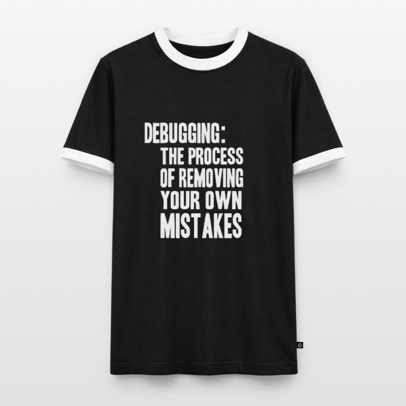 debugging process Männer Kontrast-T-Shirt