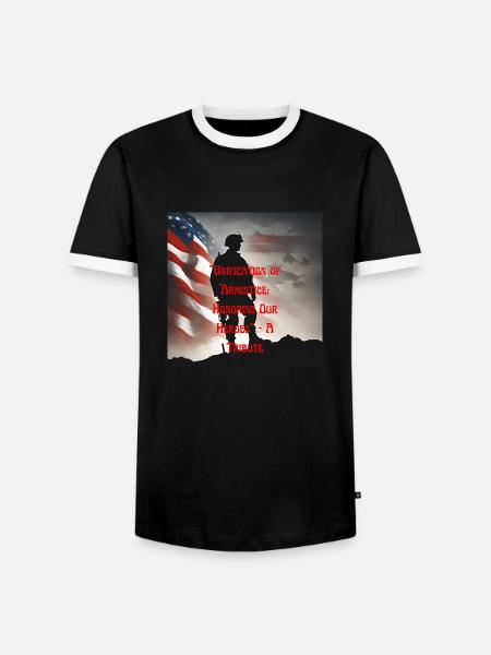 Veterans, veterans, armistice. - Men's Ringer Shirt - black/white