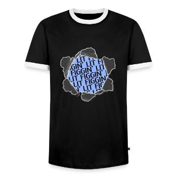 beach holiday awesome christmas vacation gift - Männer Kontrast-T-Shirt - Schwarz/Weiß - Vorne - AI Model Female 172 light (172cm) & AI Model Male 178 light (178cm)