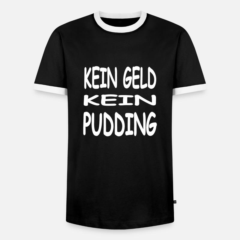 Pudding - Men's Ringer Shirt - black/white