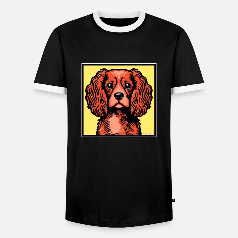 Ruby Cav - Männer Kontrast-T-Shirt - Schwarz/Weiß