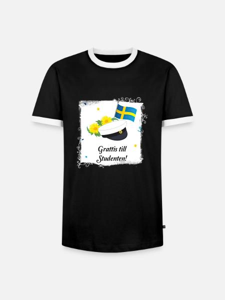 Abschlussfeier 2024 Abiturfeier - Männer Kontrast-T-Shirt - Schwarz/Weiß
