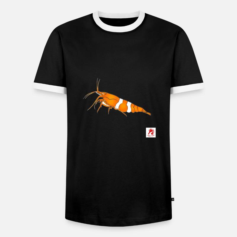 1000182175 - Männer Kontrast-T-Shirt - Schwarz/Weiß