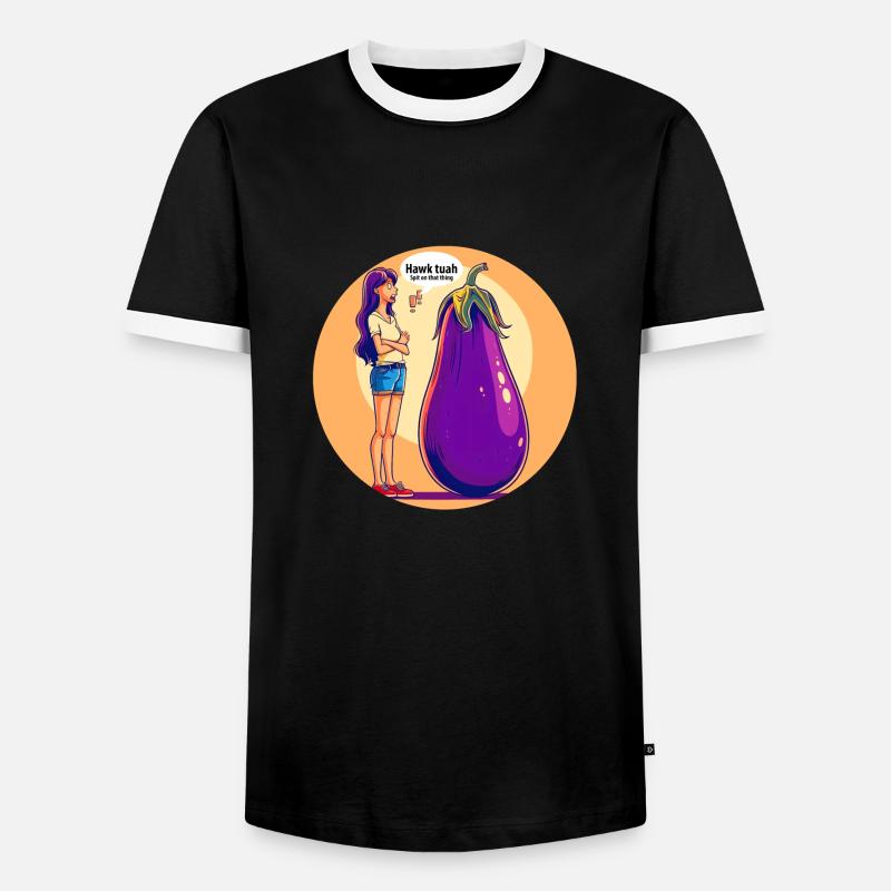 Talking vegetables - Men's Ringer Shirt - black/white