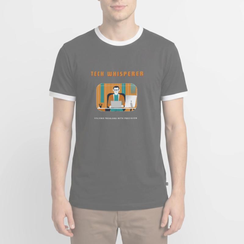 Tech Whisperer Solving Problems Men's Ringer Shirt