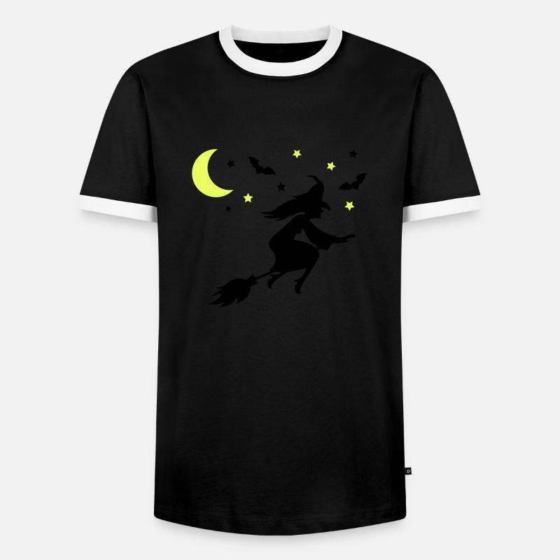 Witch - Men's Ringer Shirt - black/white