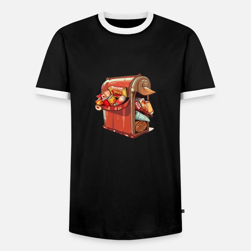 Spam Informatikwitz - Männer Kontrast-T-Shirt - Schwarz/Weiß