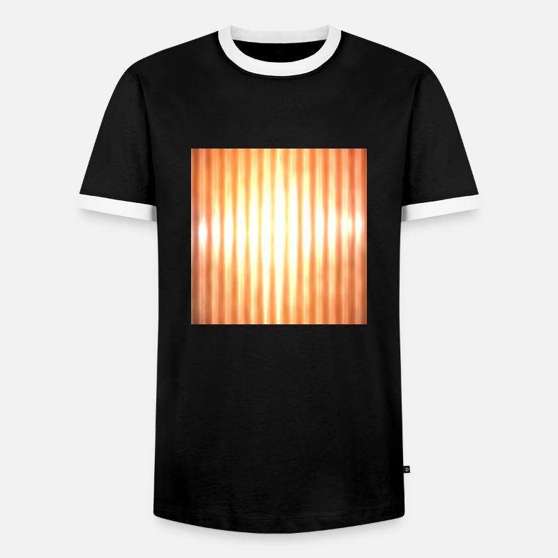 Light behind a process - Men's Ringer Shirt - black/white