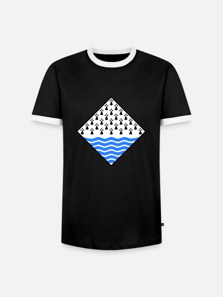 Morbihan - Men's Ringer Shirt - black/white