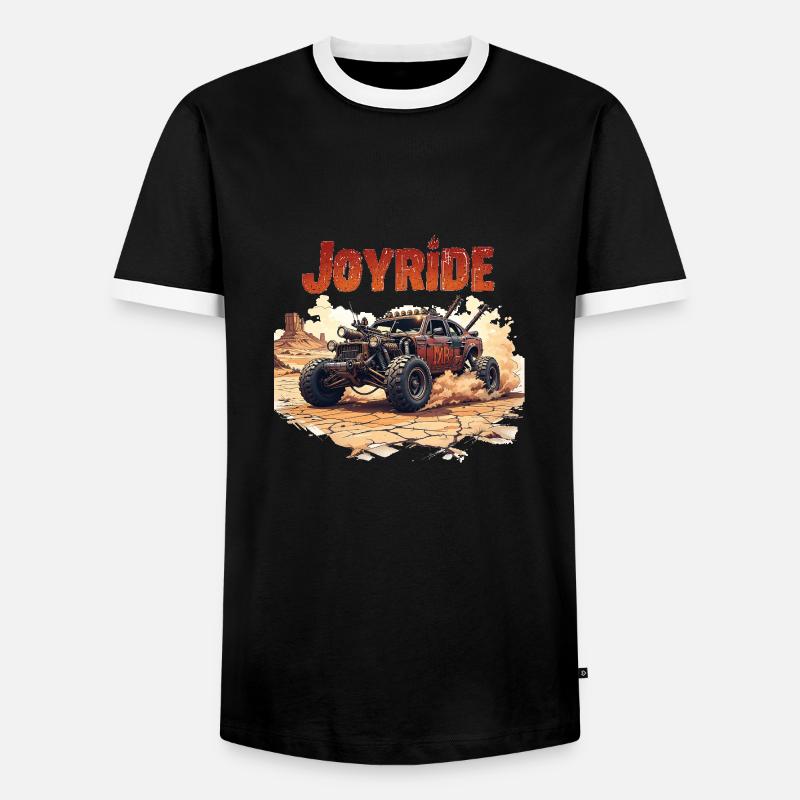 joyride - Männer Kontrast-T-Shirt - Schwarz/Weiß