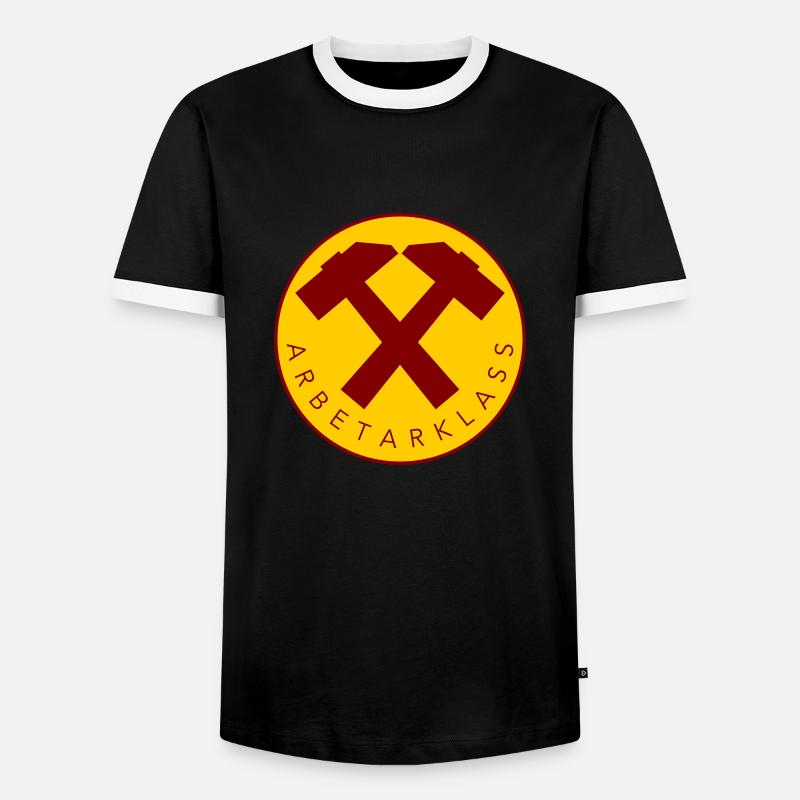 Working class - Men's Ringer Shirt - black/white