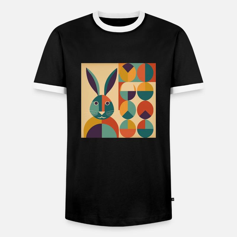 Easter Bunny No.08 - Men's Ringer Shirt - black/white