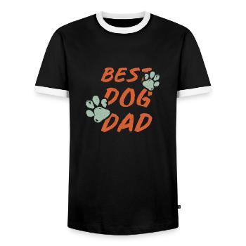 Gift Saying Pets Dog Dog Love Women - Men's Ringer Shirt - black/white - Front - AI Model Female 172 light (172cm) & AI Model Male 178 light (178cm)