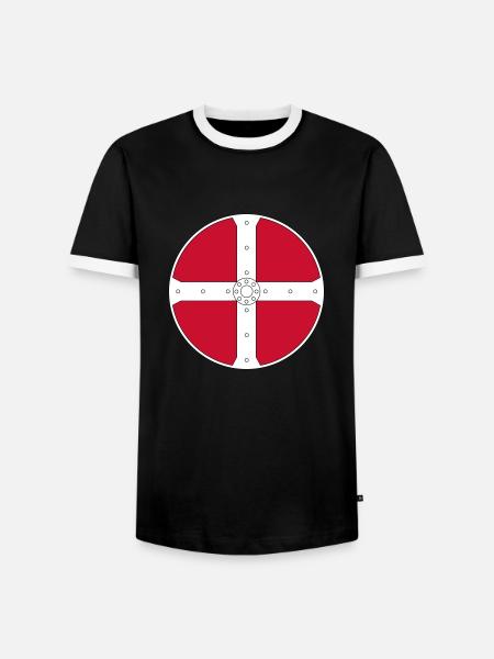 Wikinger - Männer Kontrast-T-Shirt - Schwarz/Weiß