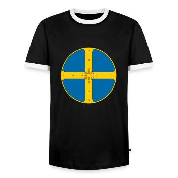 Viking - Men's Ringer Shirt - black/white - Front - AI Model Female 172 light (172cm) & AI Model Male 178 light (178cm)