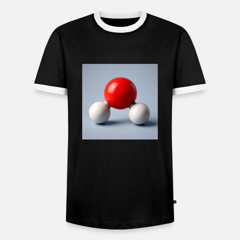 Just plain water - Men's Ringer Shirt - black/white