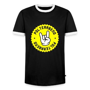 Polterabend Hochzeit Party - Männer Kontrast-T-Shirt - Schwarz/Weiß - Vorne - AI Model Female 172 light (172cm) & AI Model Male 178 light (178cm)