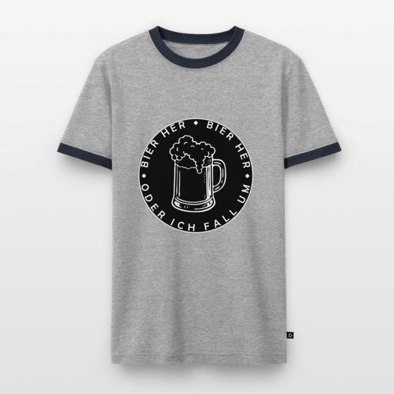 Bees here - Oder ich fall um! Men's Ringer Shirt