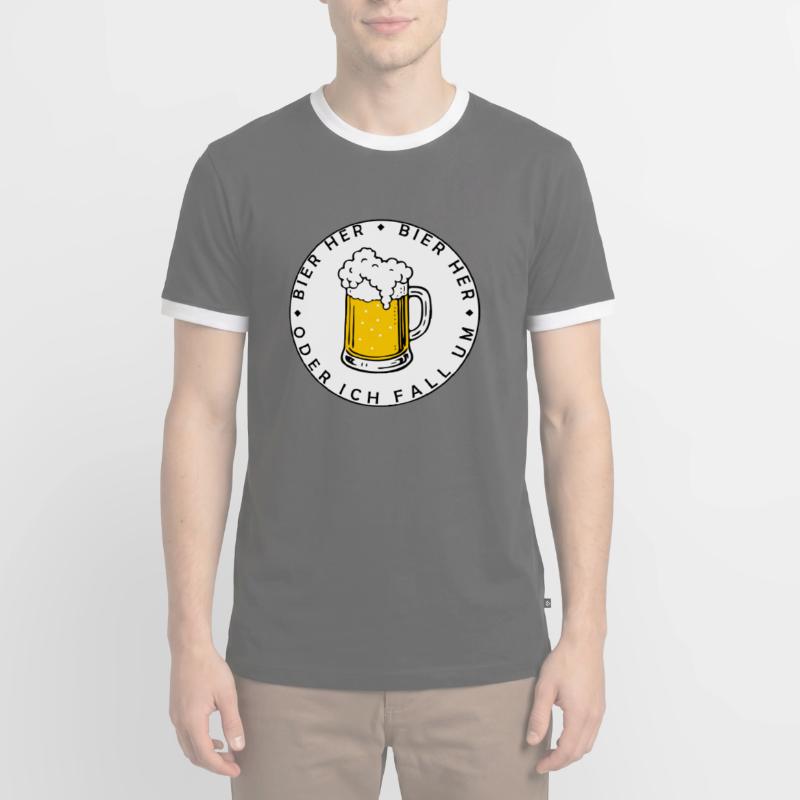 Bees here - Oder ich fall um! Men's Ringer Shirt