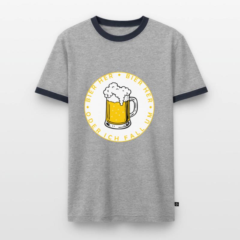 Bees here - Oder ich fall um! Men's Ringer Shirt