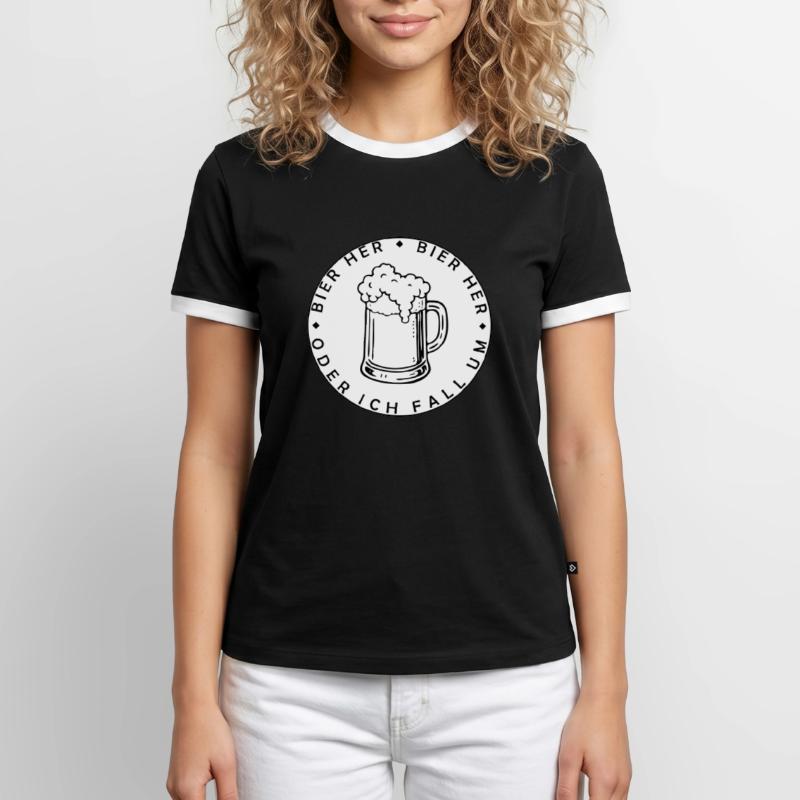 Bees here - Oder ich fall um! Men's Ringer Shirt
