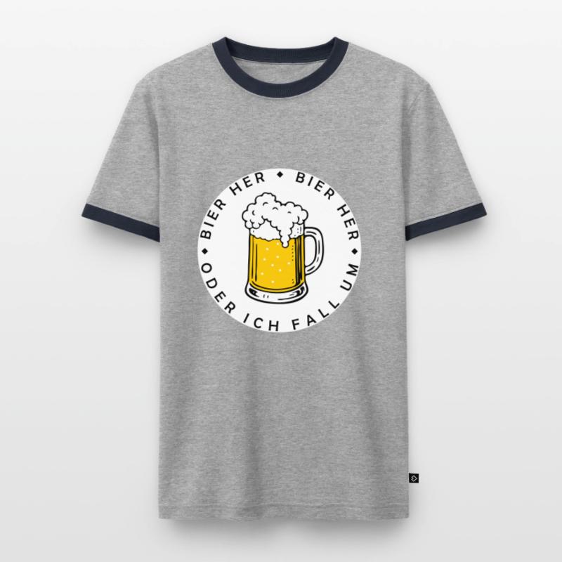 Bees here - Oder ich fall um! Men's Ringer Shirt