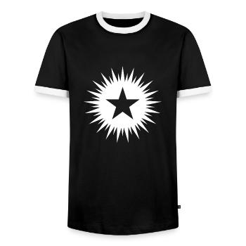 Kurdisch Kurdistan Geschenk Provinz Heimat - Männer Kontrast-T-Shirt - Schwarz/Weiß - Vorne - AI Model Female 172 light (172cm) & AI Model Male 178 light (178cm)