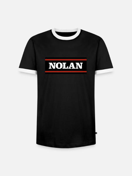 NOLAN - Men's Ringer Shirt - black/white
