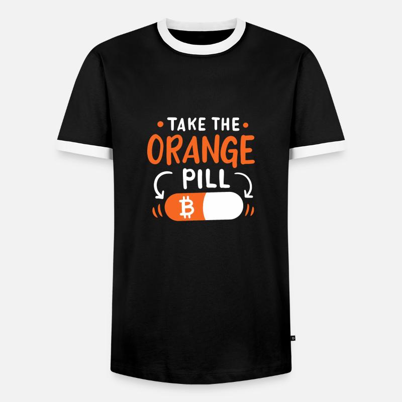Handel mit Kryptowährungen - Männer Kontrast-T-Shirt - Schwarz/Weiß