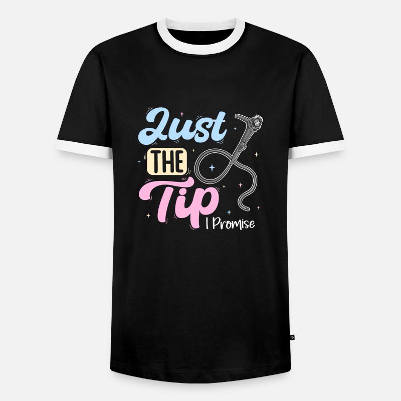 Gastroenterology Endoscopy Colonoscopy - Men's Ringer Shirt - black/white
