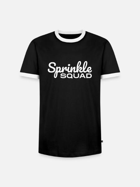 Sprinkle Squad - Lustiges Donut Geschenk - Männer Kontrast-T-Shirt - Schwarz/Weiß
