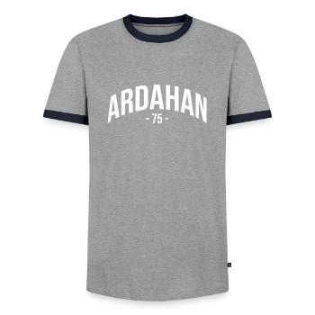 Ardahan 75 Turquie Turquie Turquie Cadeau Ardahanli TR - T-shirt contrasté Homme - gris/marine  - Devant - AI Model Female 172 light (172cm) & AI Model Male 178 light (178cm)