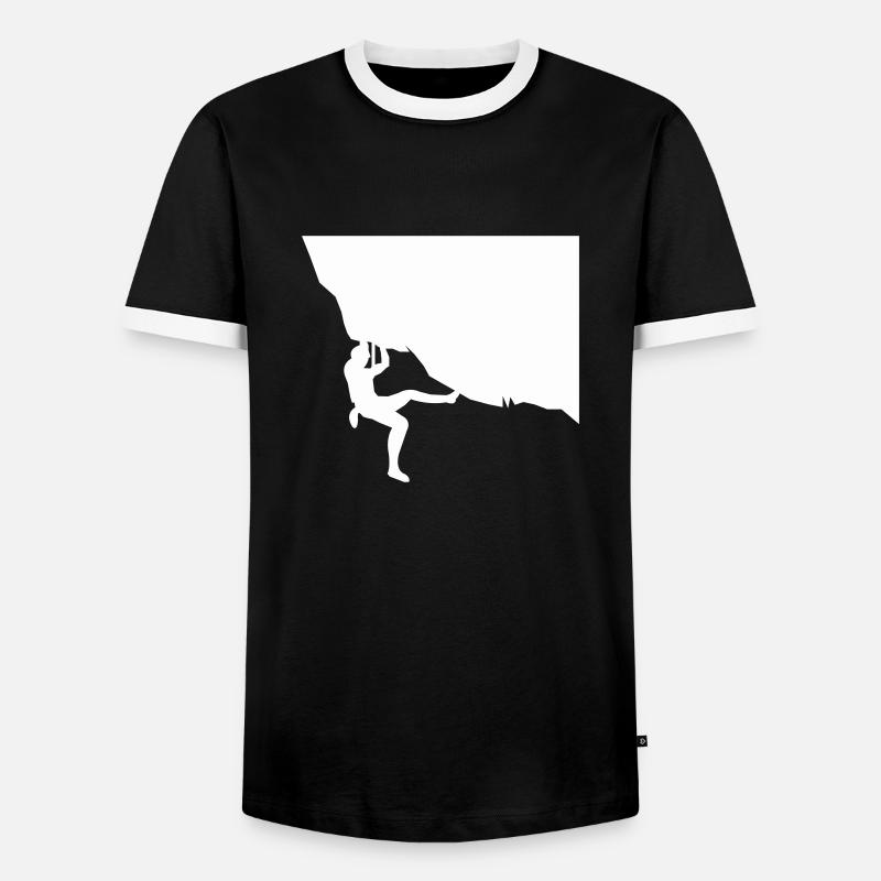 climbing - Men's Ringer Shirt - black/white