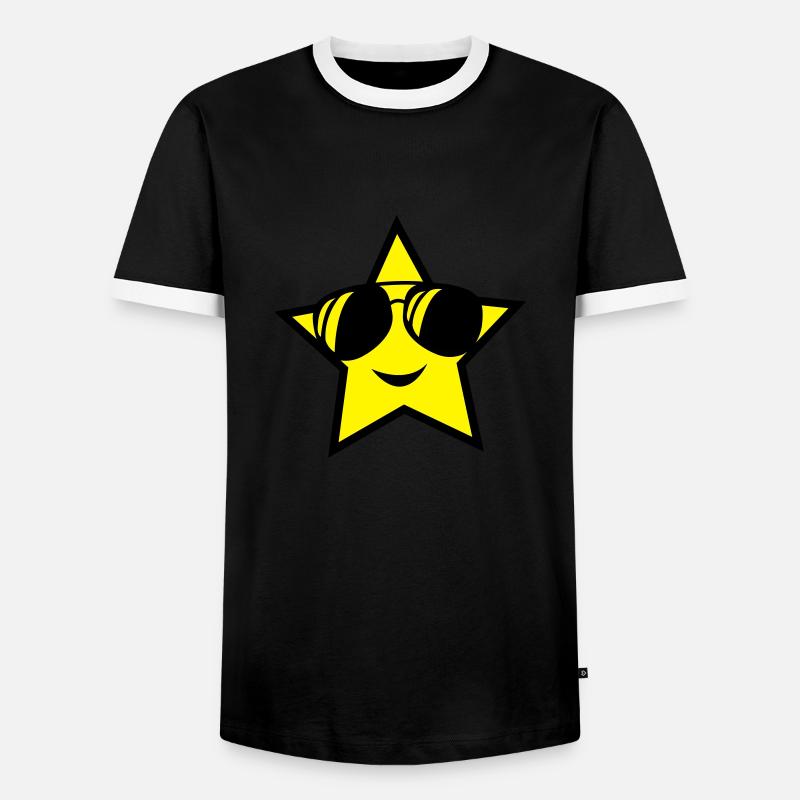 stern - Men's Ringer Shirt - black/white