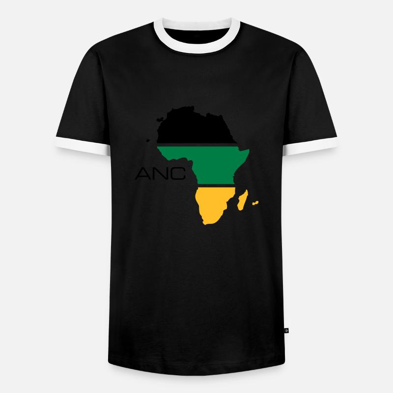 anc - Männer Kontrast-T-Shirt - Schwarz/Weiß