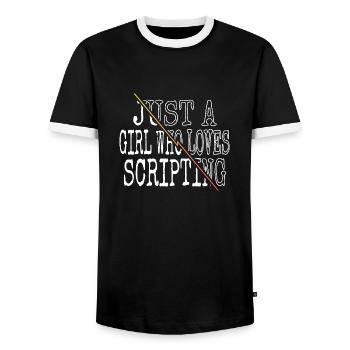 statement fun programming pc computer programming - Männer Kontrast-T-Shirt - Schwarz/Weiß - Vorne - AI Model Female 172 light (172cm) & AI Model Male 178 light (178cm)