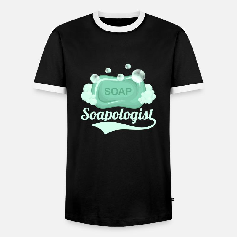 Soapologist Soapmaker Soapmaking - Men's Ringer Shirt - black/white