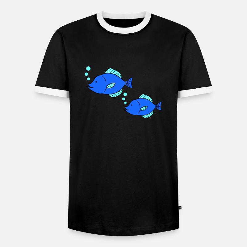 Pisces Comic - Men's Ringer Shirt - black/white