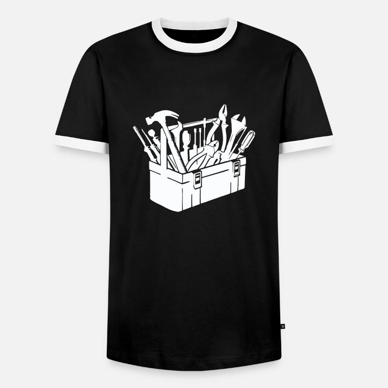 Tool Toolbox - Men's Ringer Shirt - black/white