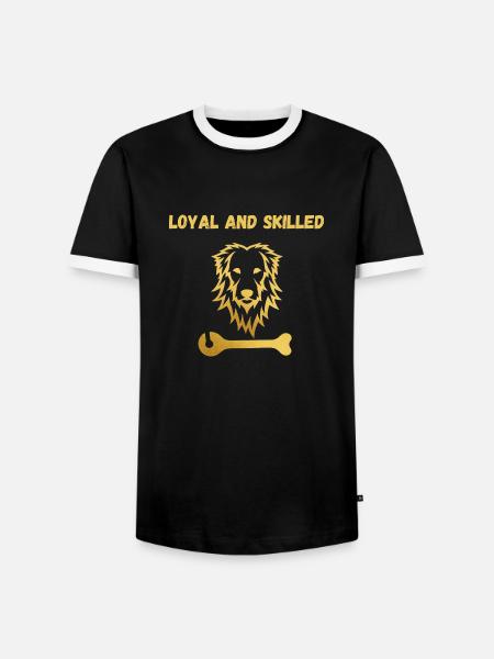 Leo Loyalty - Men's Ringer Shirt - black/white