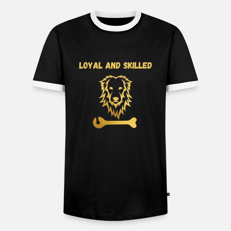 Leo Loyalty - Men's Ringer Shirt - black/white