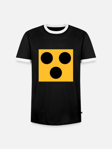 blind - Männer Kontrast-T-Shirt - Schwarz/Weiß