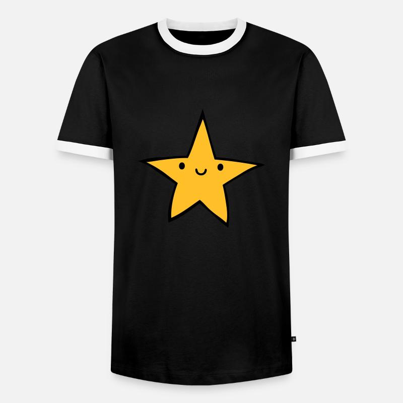 Chère starlette amicale - T-shirt contrasté Homme - noir/blanc