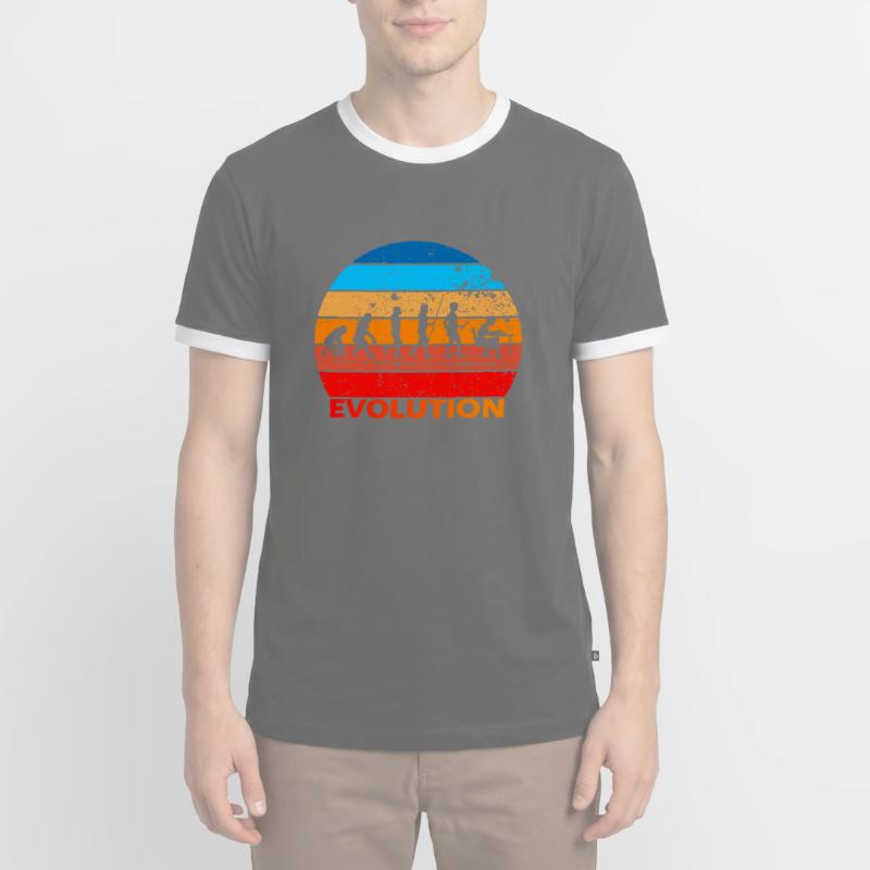 Evolution de l’informatique informatique Informatique Computer Science Computer Nerds T-shirt contrasté Homme