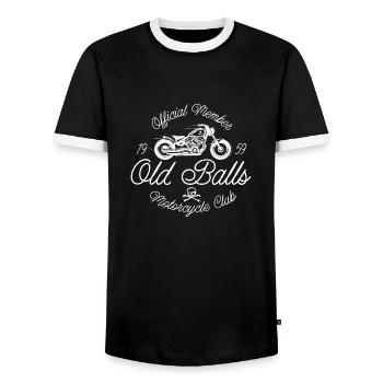 1959 Jahrgang Geburtstag Biker Motorrad Geschenk - Männer Kontrast-T-Shirt - Schwarz/Weiß - Vorne - AI Model Female 172 light (172cm) & AI Model Male 178 light (178cm)