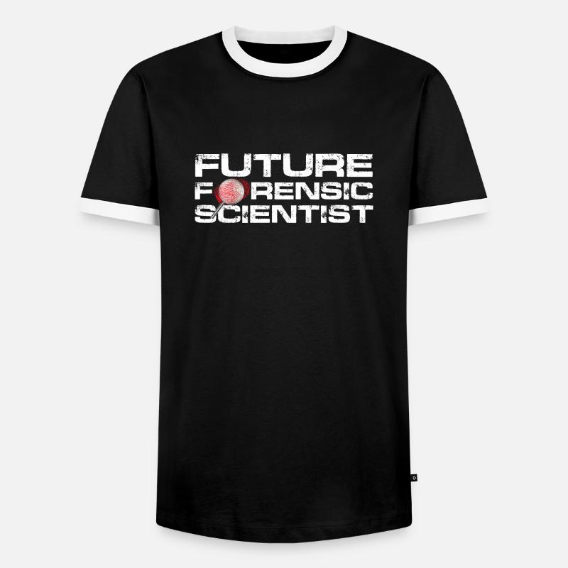 Future Forensic scientist - Männer Kontrast-T-Shirt - Schwarz/Weiß