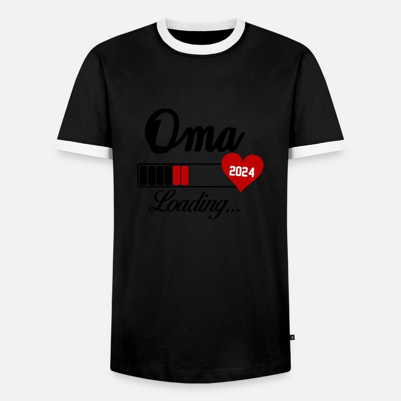 Granny Loading 2024 - Men's Ringer Shirt - black/white
