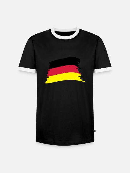 '-Flagge - Männer Kontrast-T-Shirt - Schwarz/Weiß