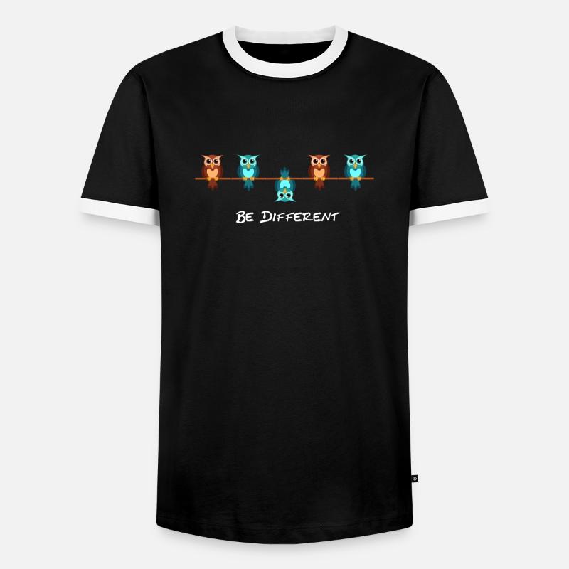 Be different - Men's Ringer Shirt - black/white